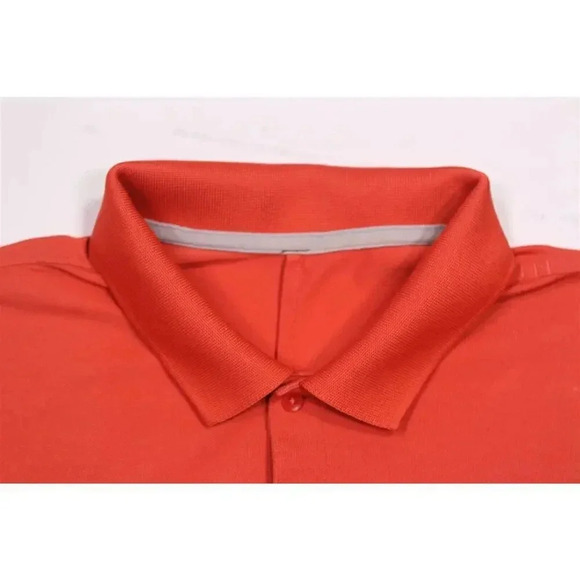 Lululemon Tech Pique Vermillion Salmon Performance Golf Polo Shirt~ Small - Picture 12 of 12